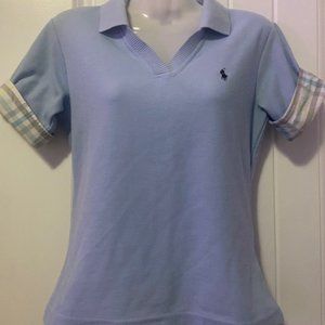 Baby Blue Polo By Ralph Lauren Shirt Size L